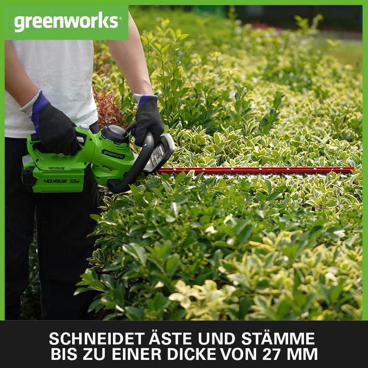 Produktbild Greenworks Hedge Pruner 40V g40ht61 (tool only) (Akkuheckenschere)