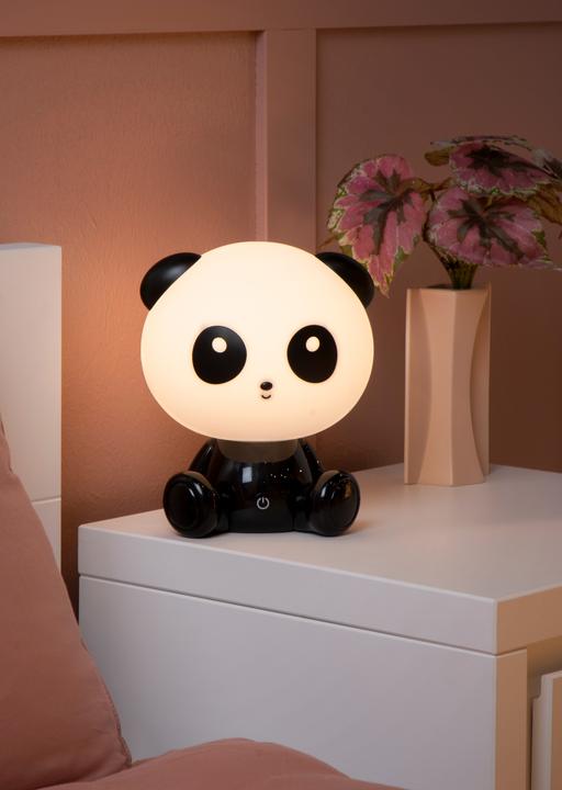 Produktbild Lucide DODO PANDA - Tischlampe Kinderzimmer - LED Dim. - 1x3W - 3 StepDim - Schwarz 71593/03/30 (360 lm)