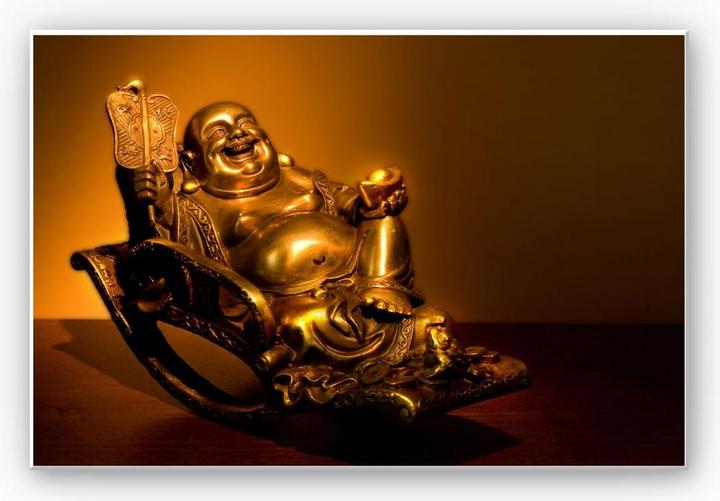 Produktbild Trenddeko Happy Buddha (100 x 70 cm)