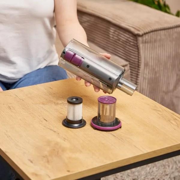 Actual product image MPM Cordless hoover MOD-70 Black purple
