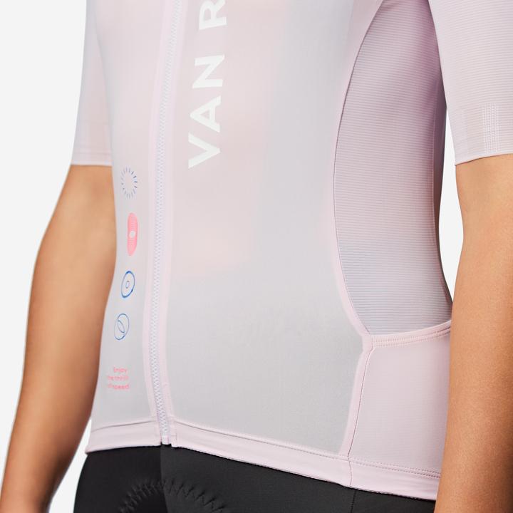 Produktbild Van rysel Unisex Road Cycling Short-Sleeved Jersey Racer 2 - Lilac (S)
