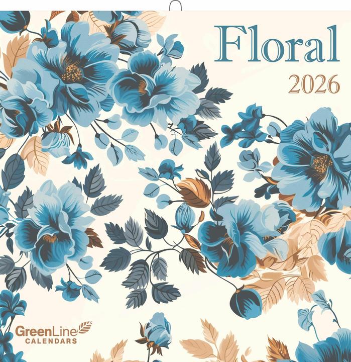 Actual product image Greenline GreenLineFloral2026-Wand-Kalender-Broschüren-Kalender-30x30-30x60geöf (30 x 30 cm, Hardcover, German)