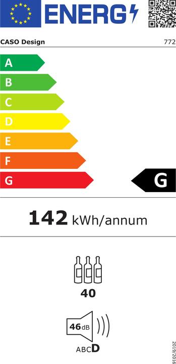 Etichetta energetica Caso WineChef Pro 40