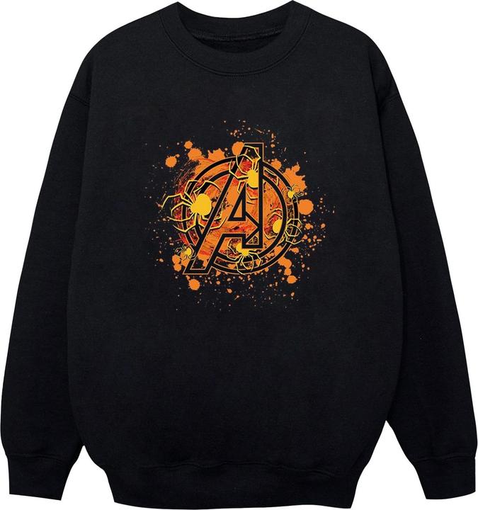 Avengers Assemble Halloween Spider Logo Sweatshirt Jungen