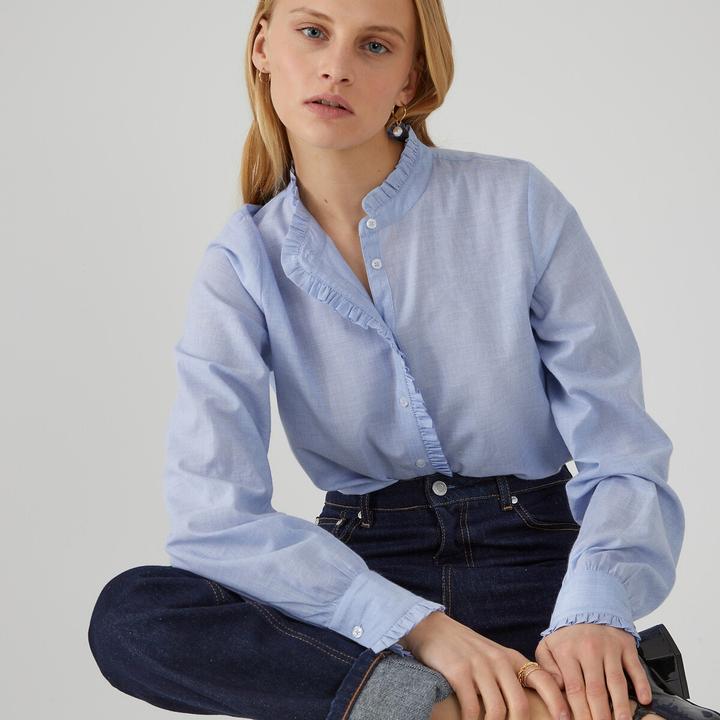 Image du produit La Redoute Collections Blouse à manches longues (48)