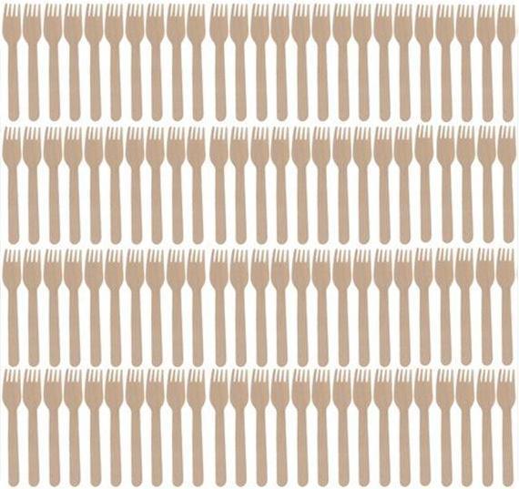 Actual product image Ruhhy Wooden forks - 100 pcs ruhy 20697 (100 x)
