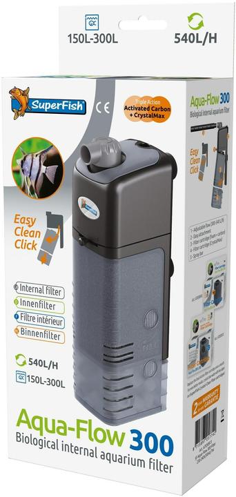 Actual product image SuperFish Aquaflow 300 filter, Product type: Internal filter, Basic colour (300 l, Internal filters, Salt water, Fresh water)