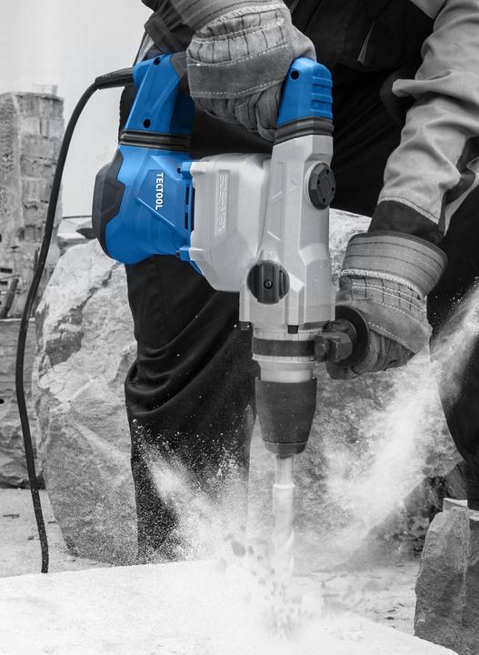 Produktbild Tectool SDS-MAX Bohrhammer TRH 1500 (230V - EU) - 1500W, 480 U/MIN, 12J, INKL. KOFFER U. BOHRER