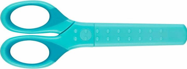 Actual product image Faber-Castell GRIP school scissors, turquoise, on blister card