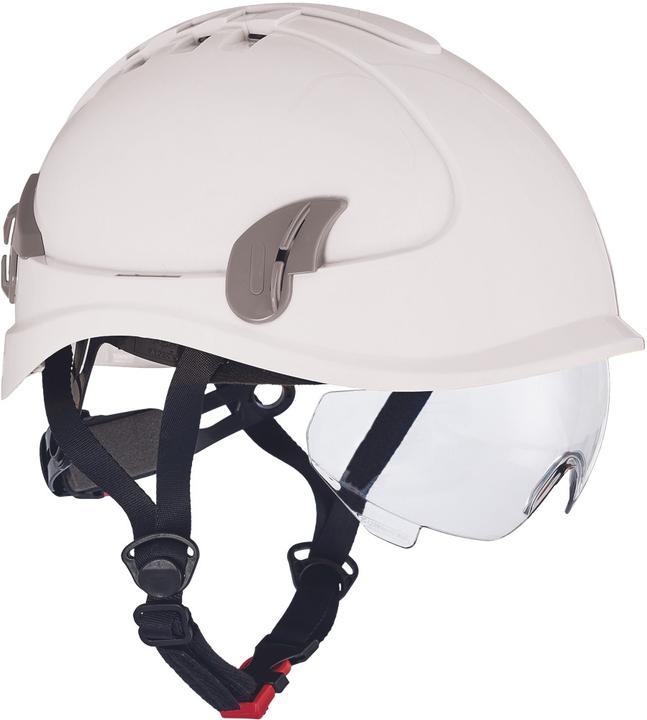 Produktbild Otto Schachner Hjelm Alpinworker hvid - M/integreret hjelmbrille & 6-punktsophaengt indtraek (53 - 66 cm)