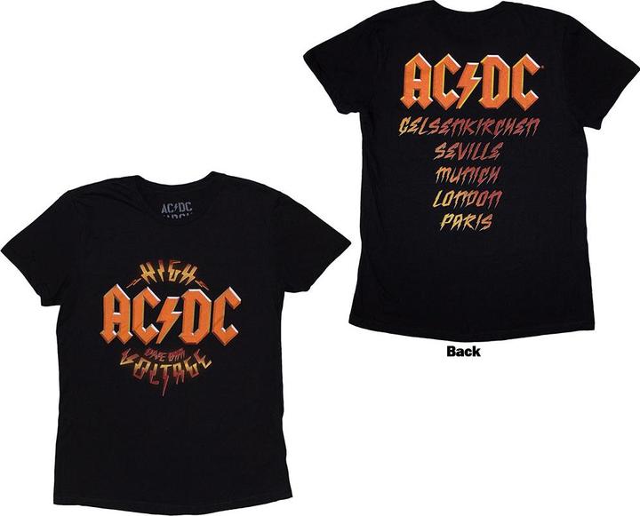 Actual product image AC/DC High Voltage Dive Bar Back Print (Girlie) (XL)