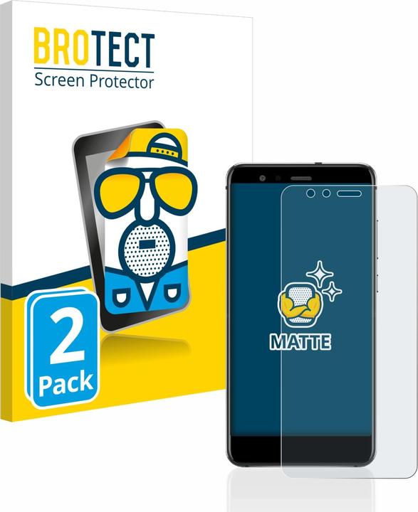 Actual product image BROTECT Anti-glare screen protector matt (2 Piece, Huawei P10 Lite)