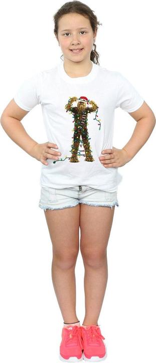 Image du produit Star Wars - T-shirt CHEWBACCA CHRISTMAS LIGHTS - Fille (140, 146)