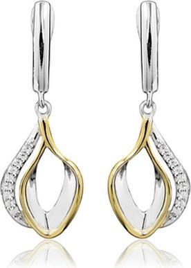 Image du produit JVD Boucles d'oreilles en argent bicolore avec zircons SVLE0246SH8BK00