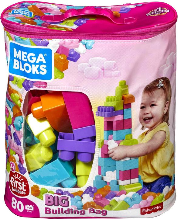 Mega Bloks Bausteinebeutel pink (80 Teile)