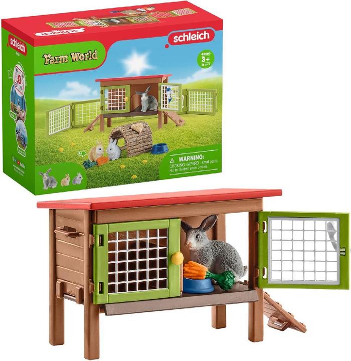 Image du produit Schleich Clapier à lapins