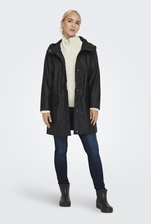 Produktbild Only Einfarbiger Regenjacke Regenmantel (S)