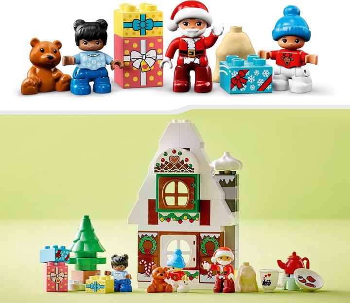 Image du produit LEGO Maison en pain d'épice avec le Père Noël (10976)
