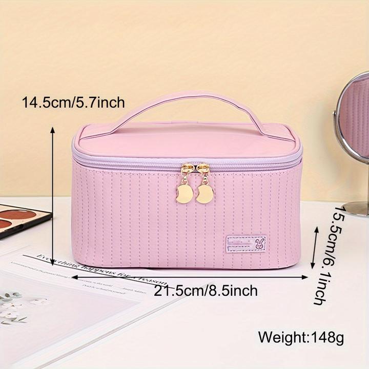Produktbild Only-Bags.Store 3pcs/set Kosmetiktasche, tragbare grosse Öffnung quadratische Kosmetiktasche / Shell Design