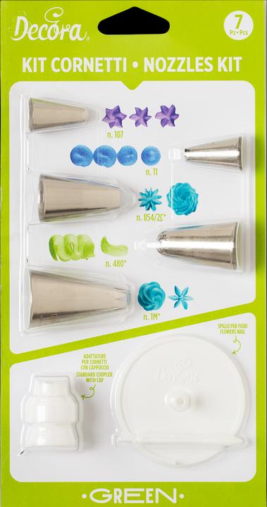 Immagine prodotto Decora Set di ugelli per tubature da 7 pezzi (Effusore)