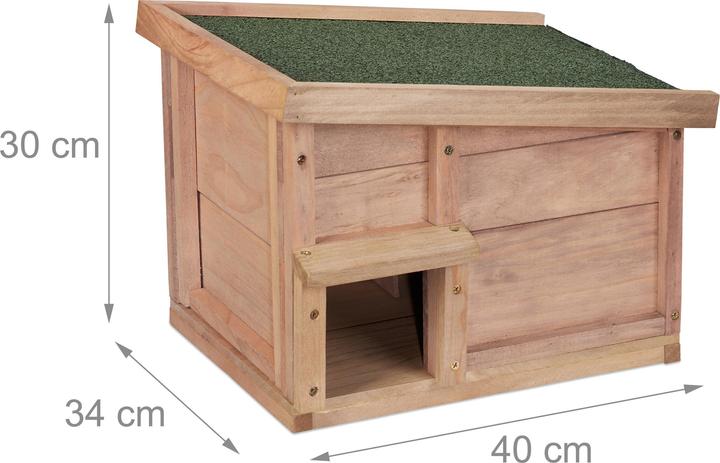 Actual product image Relaxdays Hedgehog House (Digger wasps, Bee)