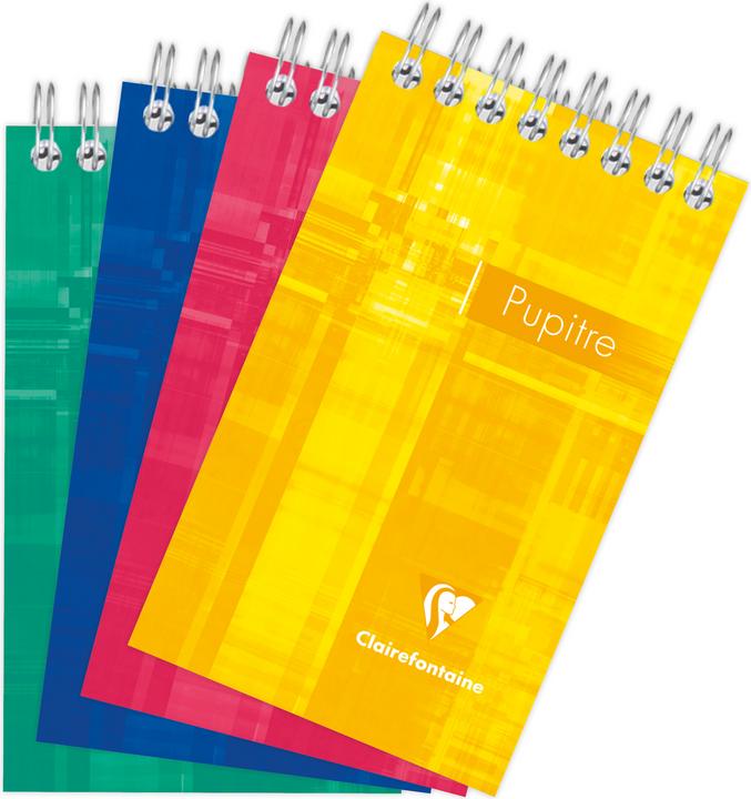 Actual product image Clairefontaine Spiral notepad 75x120 (75 x 120 mm, Lined, Hardcover)