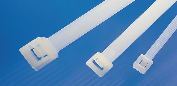 Actual product image HellermannTyton Cable tie RT40R 217x3,9mm (Plastic cable ties, 215 mm, 100 pcs.)