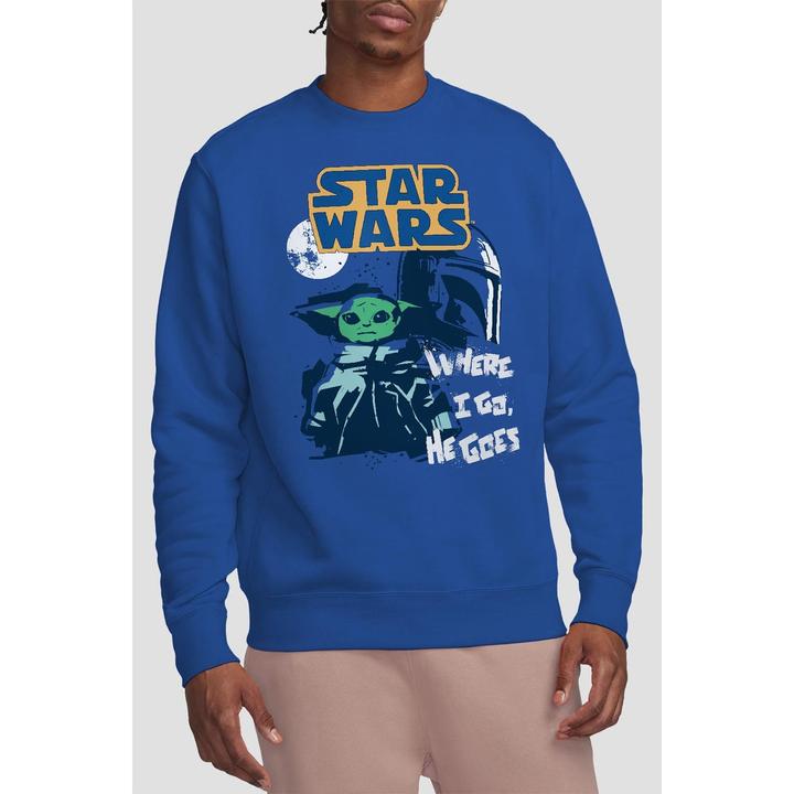 Actual product image Star Wars Unisex Adult Swipe Grogu Sweatshirt (XL)