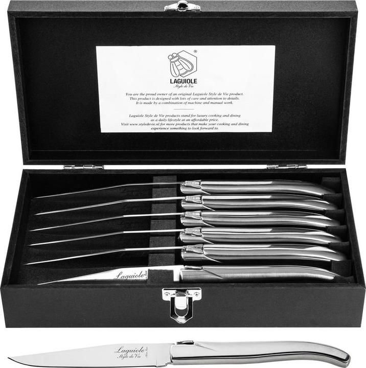 Laguiole Luxury Line Steakmesser (6 Piece, Knife)