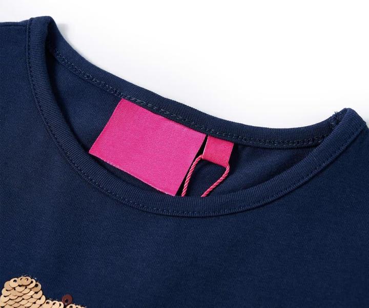 Immagine prodotto VidaXL Camicia da bambino a maniche lunghe blu navy 92,Materiale: 95 % cotone (92)