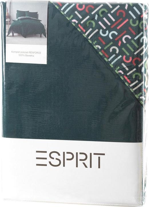 Image du produit Eurofirany Literie 220x200 cm de coton macossatin couleur vert foncé, Bourgogne Esprit (Housse de couette, 220 x 200 cm)