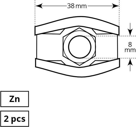 Produktbild Haushalt Flat Single Rope Strainer 8 mm 2dd