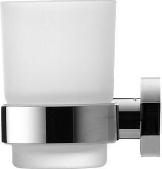 Productafbeelding Duravit Glashouder D-CODE met glas links chroom