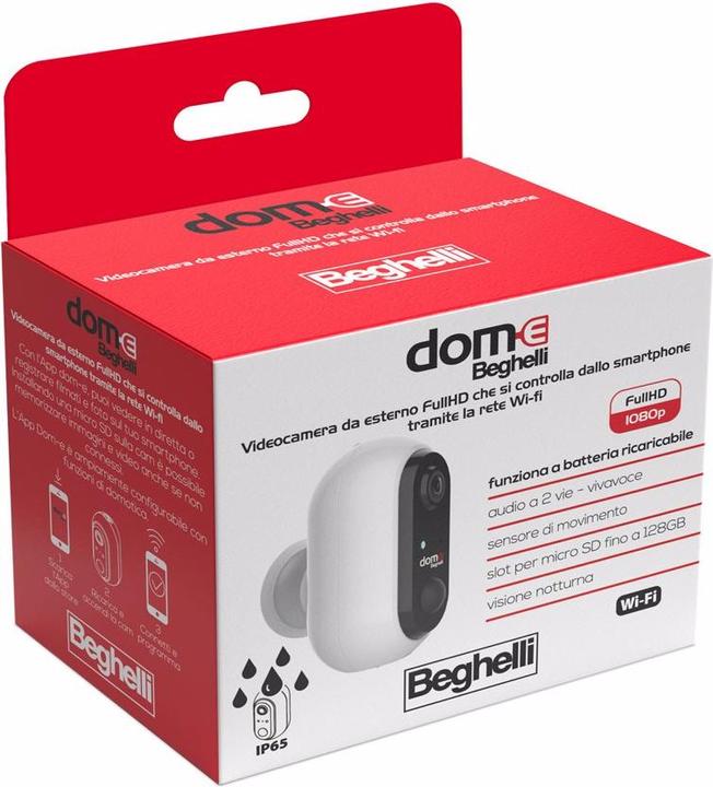 Image du produit Beghelli 60022 caméra de surveillance Caméra de sécurité IP extérieure 1920 x 1080 Pixel Paret (1920 x 1080 Pixels)