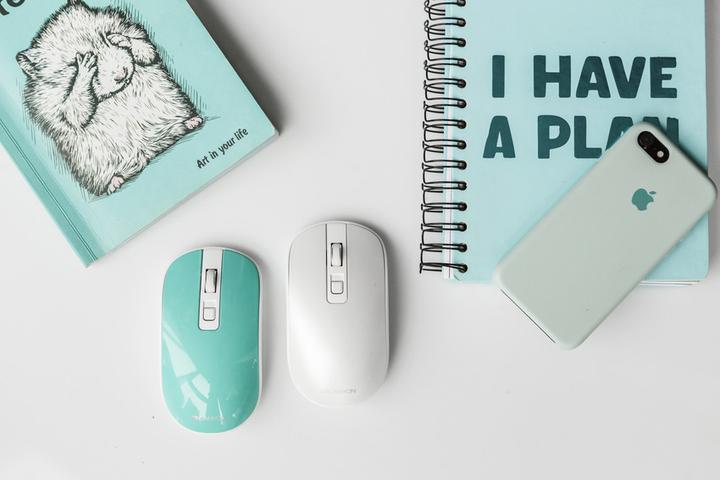 Actual product image Canyon Wireless rechargeable mouse with silent buttons MW-18, Aquamarine (Wireless)