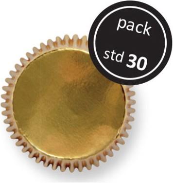 Actual product image PME Cupcake Moulds Metallic Gold (5 cm)