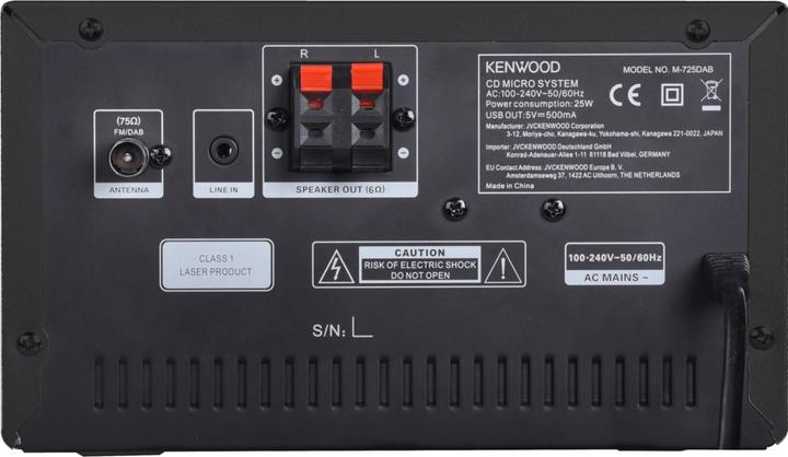 Produktbild Kenwood M-725 DAB (Bluetooth, CD Player, 2x 25 W)