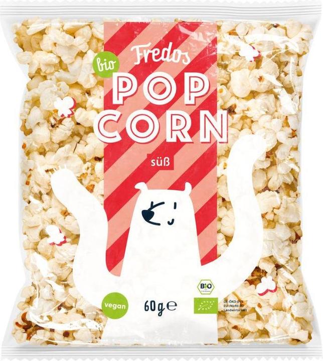 Produktbild Fredos Popcorn süss Bio (60 g)
