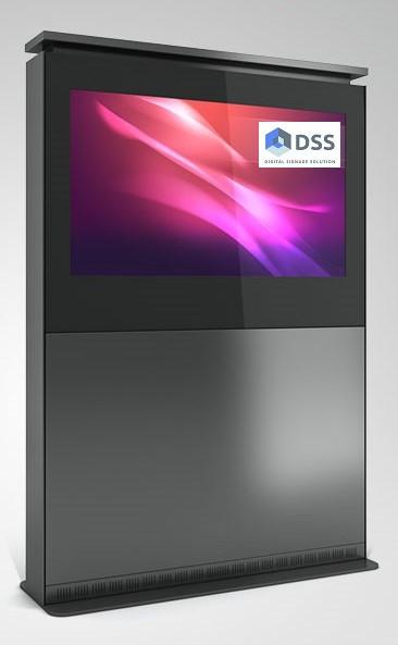 Actual product image DSS Indoor Stele Landscape, 55" screen, black