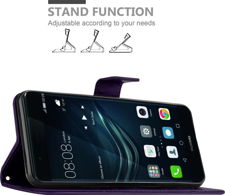 Image du produit Cadorabo Couverture du livre de fleurs (Huawei P9)