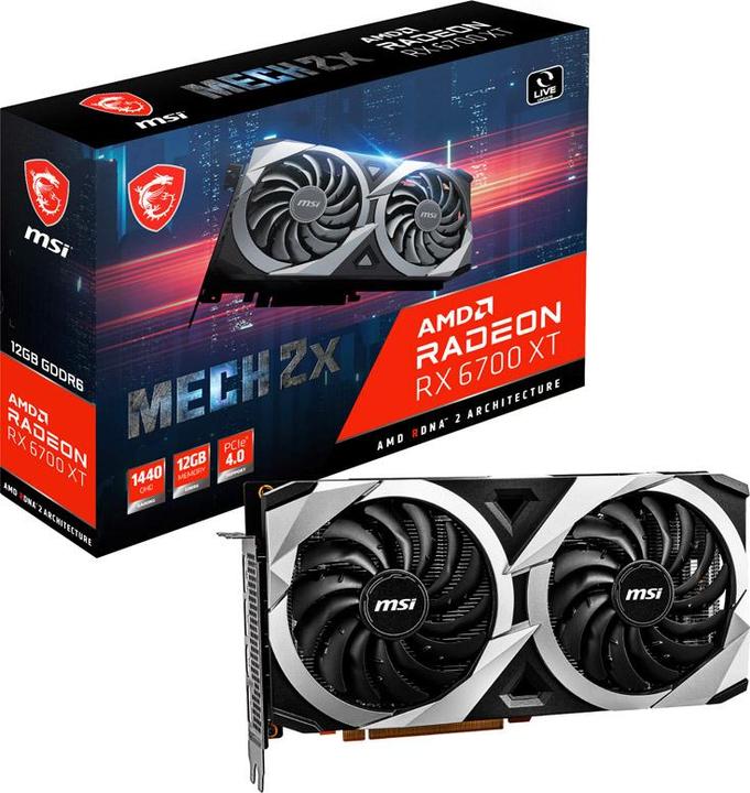 Produktbild MSI Radeon RX 6700 XT MECH 2X 12G (12 GB)