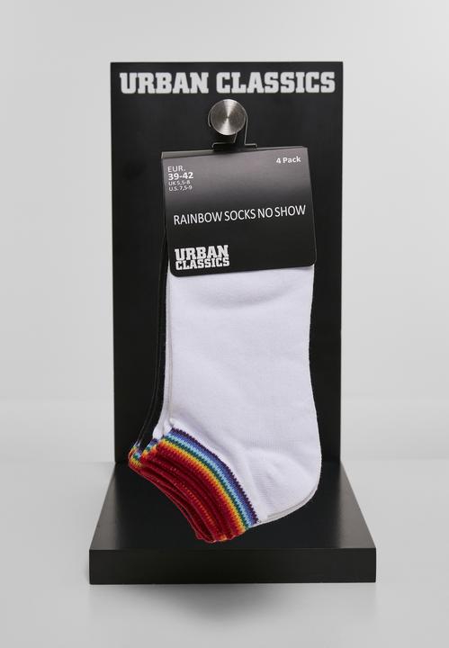 Produktbild Urban Classics Rainbow Socks No Show 4-Pack (4er Pack, 39 - 42)