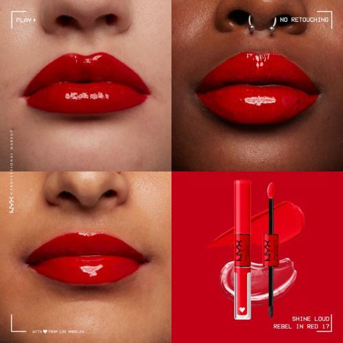 Actual product image NYX Professional Make-Up Shine Loud (17 Rebel In Red)