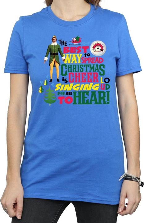 Immagine prodotto Elf Christmas Cheer Maglietta Ampia Donna (XL)