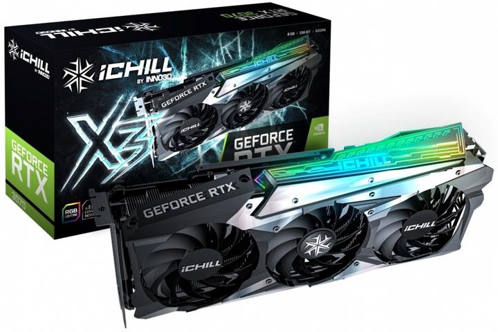 Produktbild Inno3D GeForce RTX 3070 iChill X3, 8192 MB GDDR6 (8 GB)