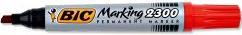 Actual product image Bic Marking 2300 Ecolutions permanent marker, red (Red, 5.30 mm, 12 x)