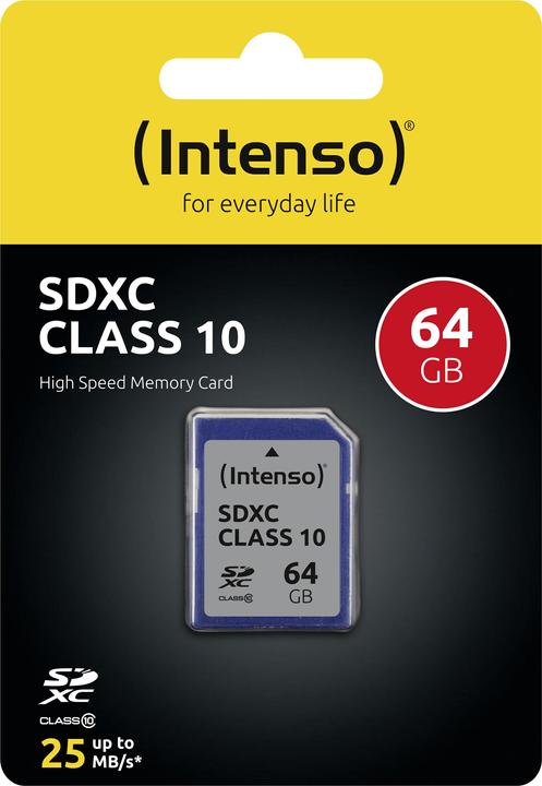 Produktbild Intenso Sdxc (64 GB, SDXC, U1)
