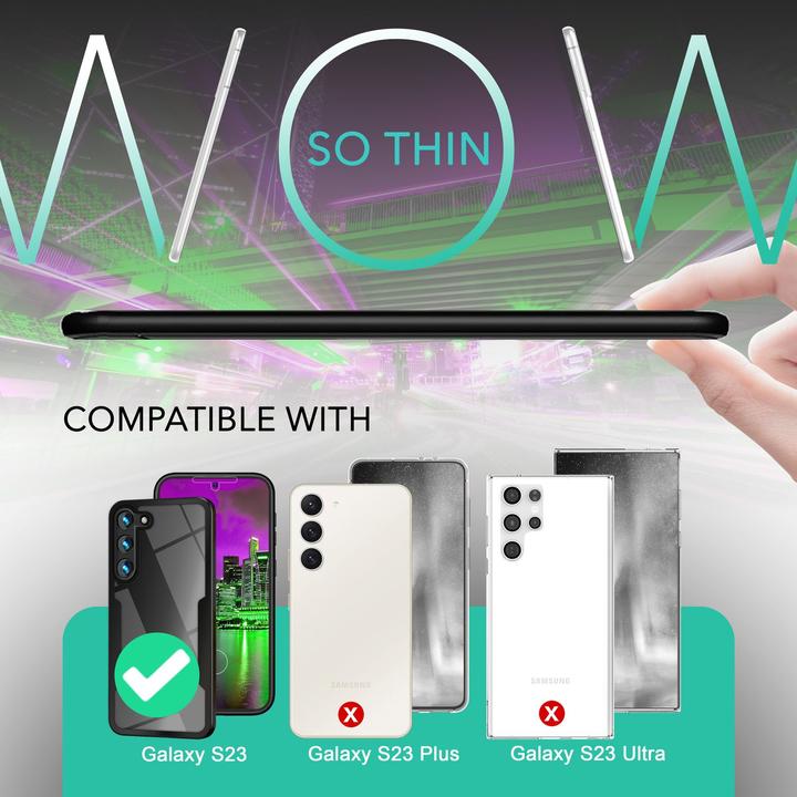 Produktbild Nalia Klare 360 Grad Hybrid Hülle (Samsung Galaxy S23)