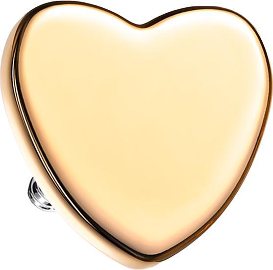 Produktbild Star Piercing Dermal Anchor Herz rosegold (ohne Messing, Chirurgenstahl 316L)