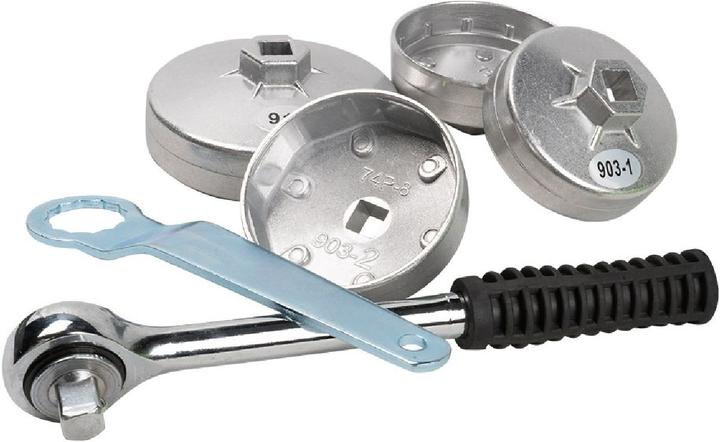 Öliflterschlüssel-Set Aluminium mit 23 teilen